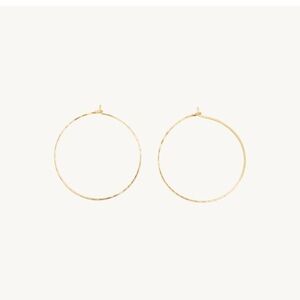 Catbird NYC Big Hoop Dream Gold Earrings